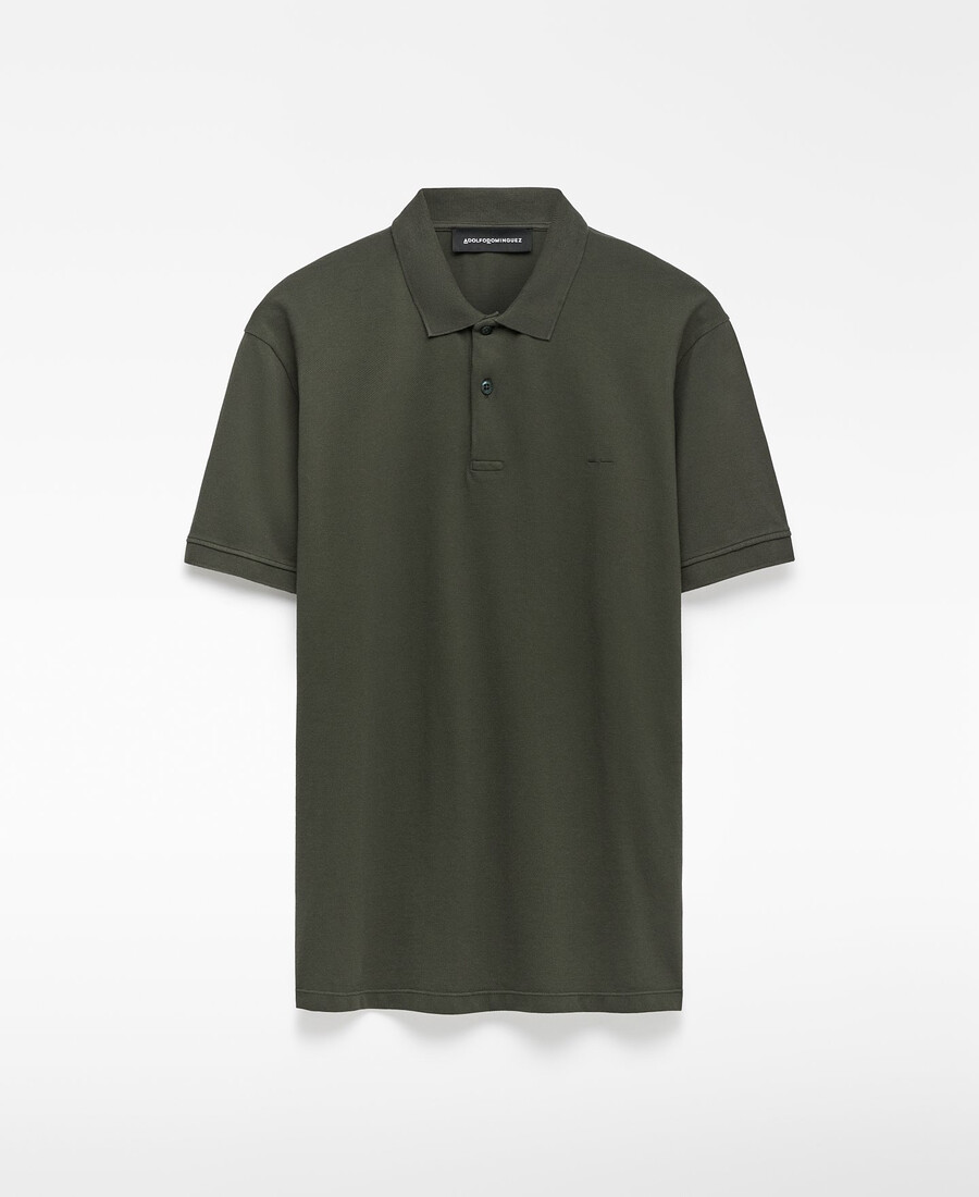 polo da uomo in piqué di cotone biologico