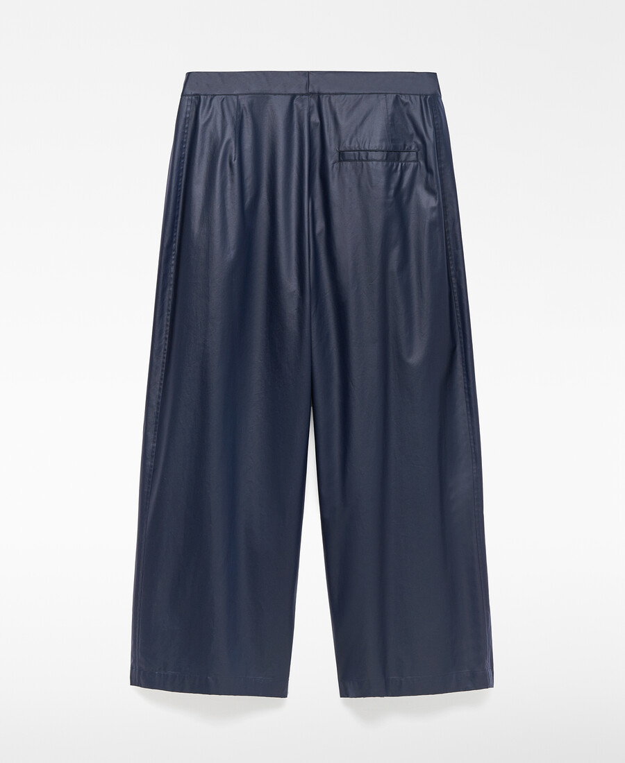 pantaloni da uomo blu navy modello barrel fit