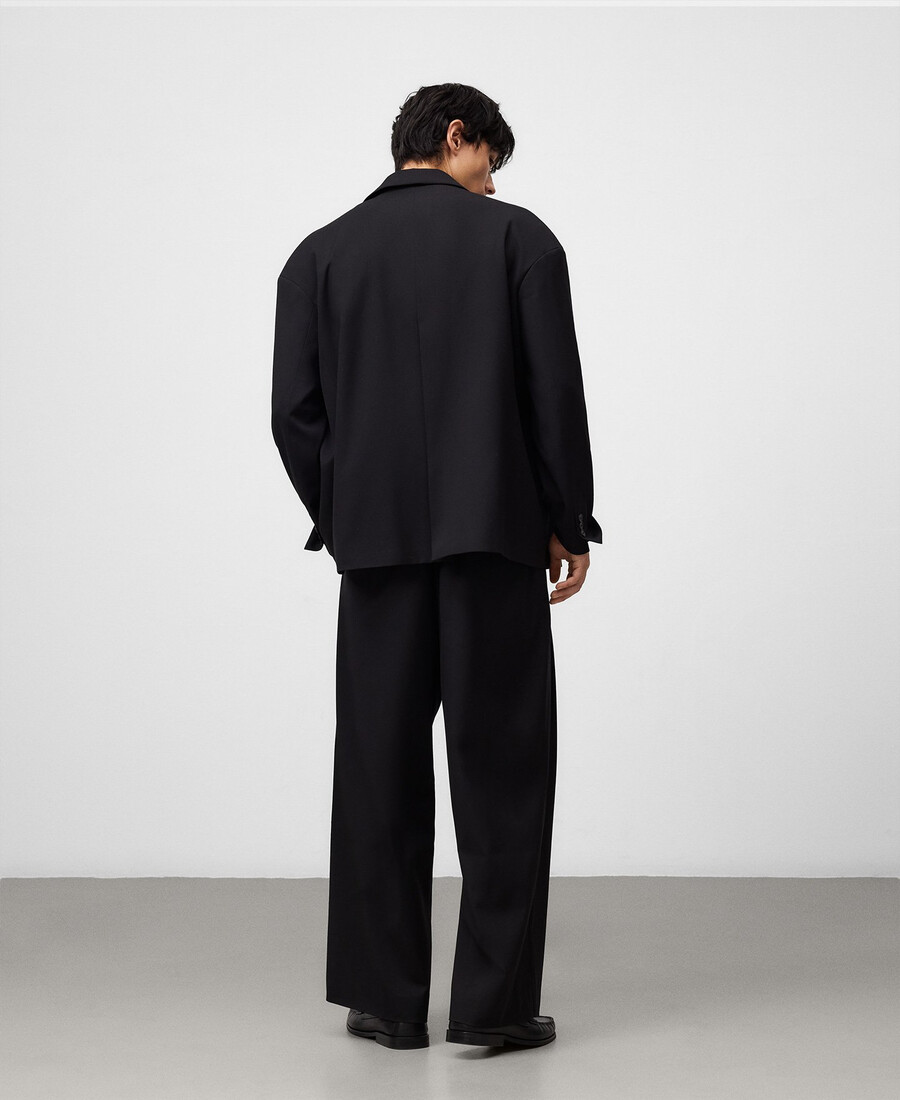 pantaloni oversize a doppia pince da uomo