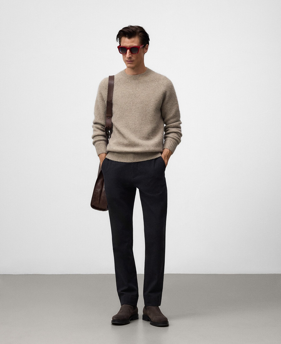 pantaloni chino regular fit da uomo