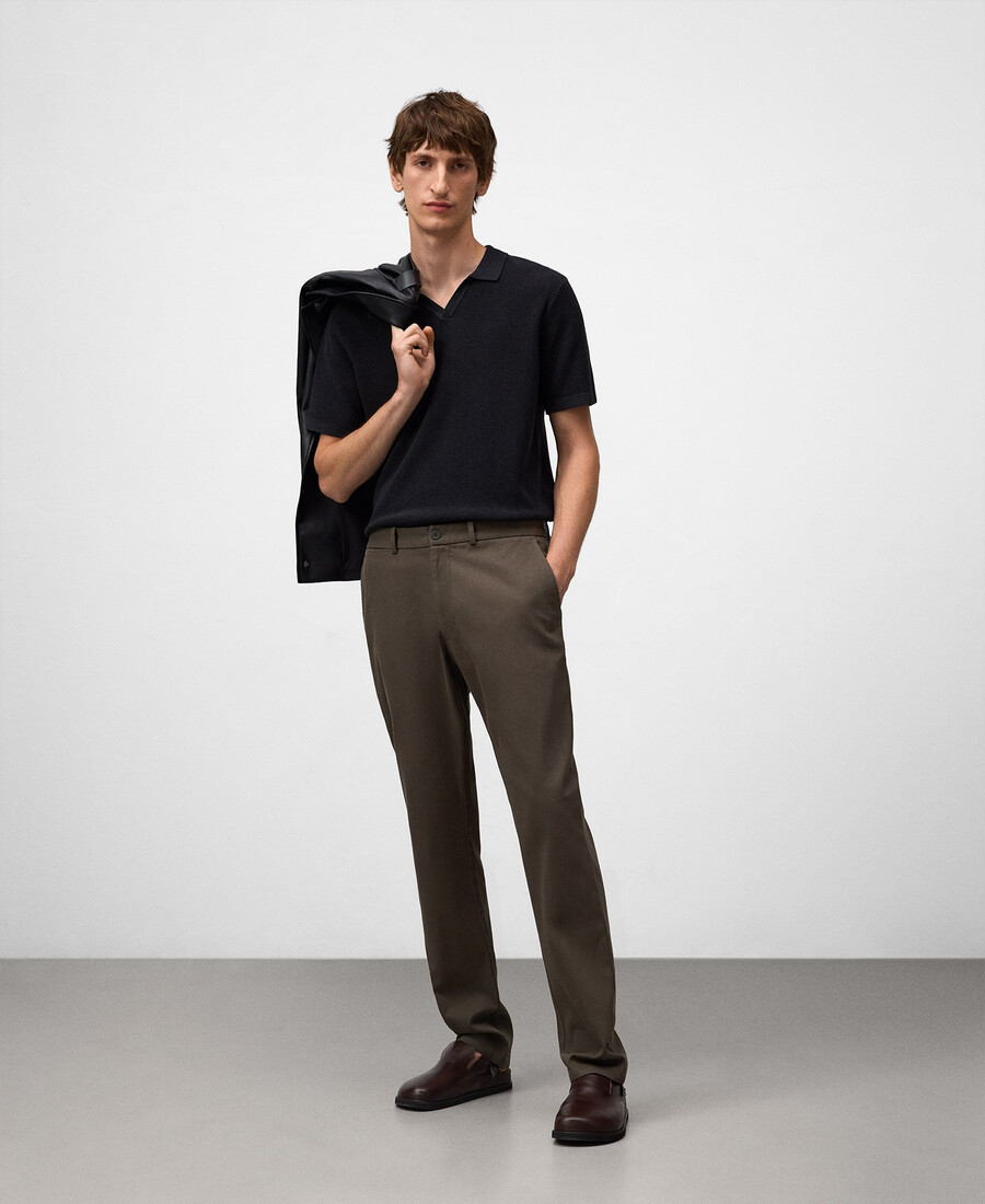 pantaloni chino regular fit da uomo