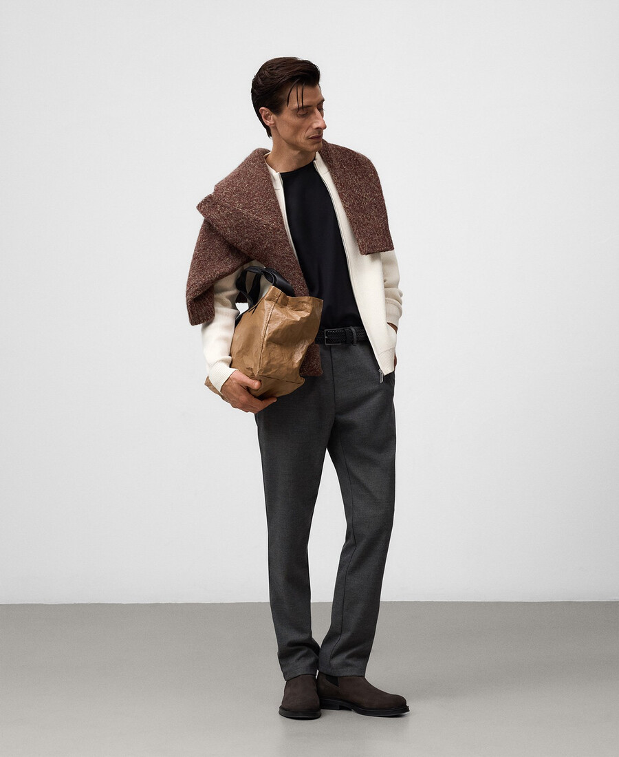pantaloni chino regular fit da uomo