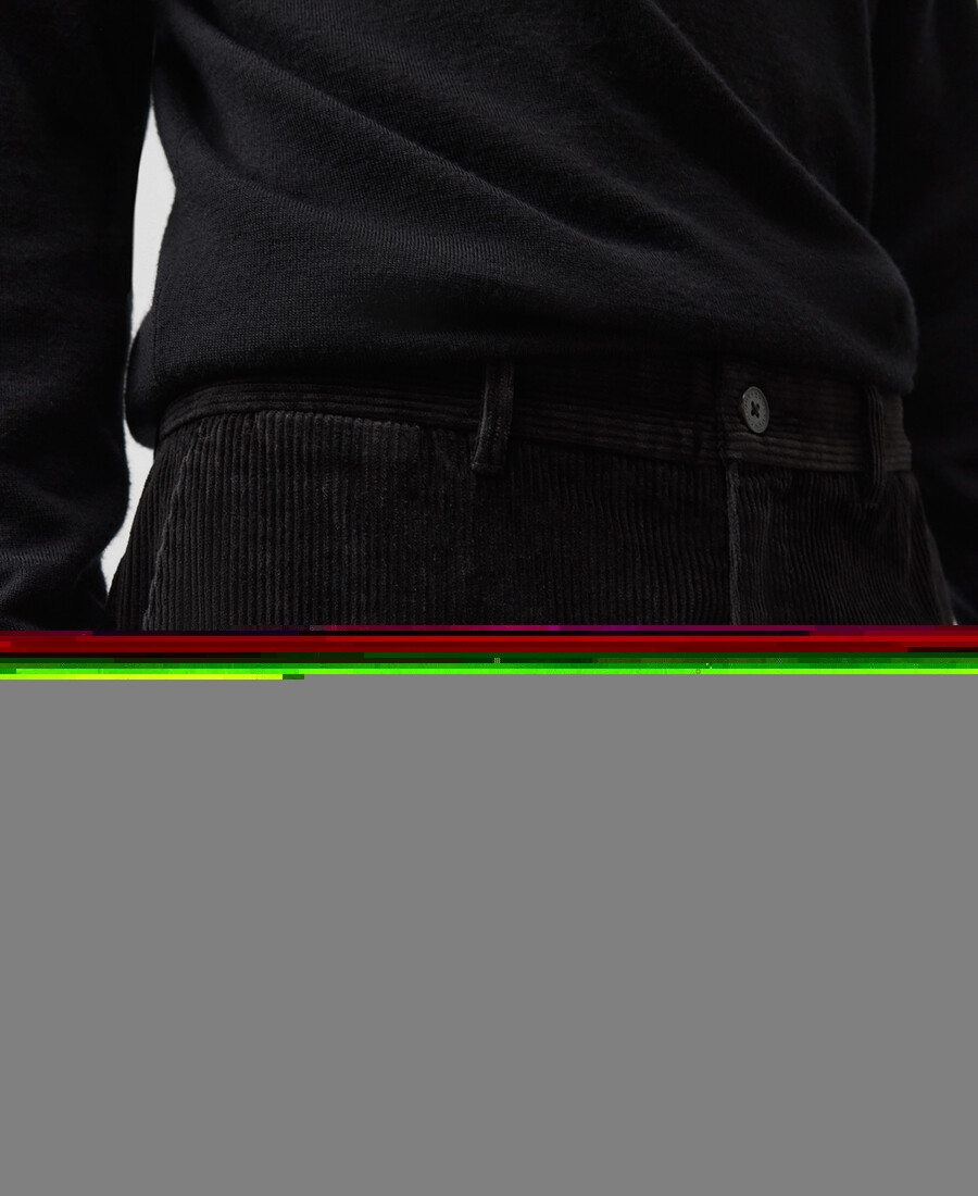 pantaloni chino in velluto a coste regular fit da uomo