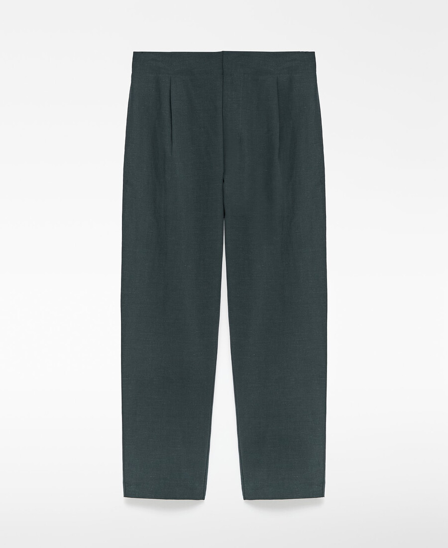 pantaloni uomo con pieghe dalla vestibilità rilassata