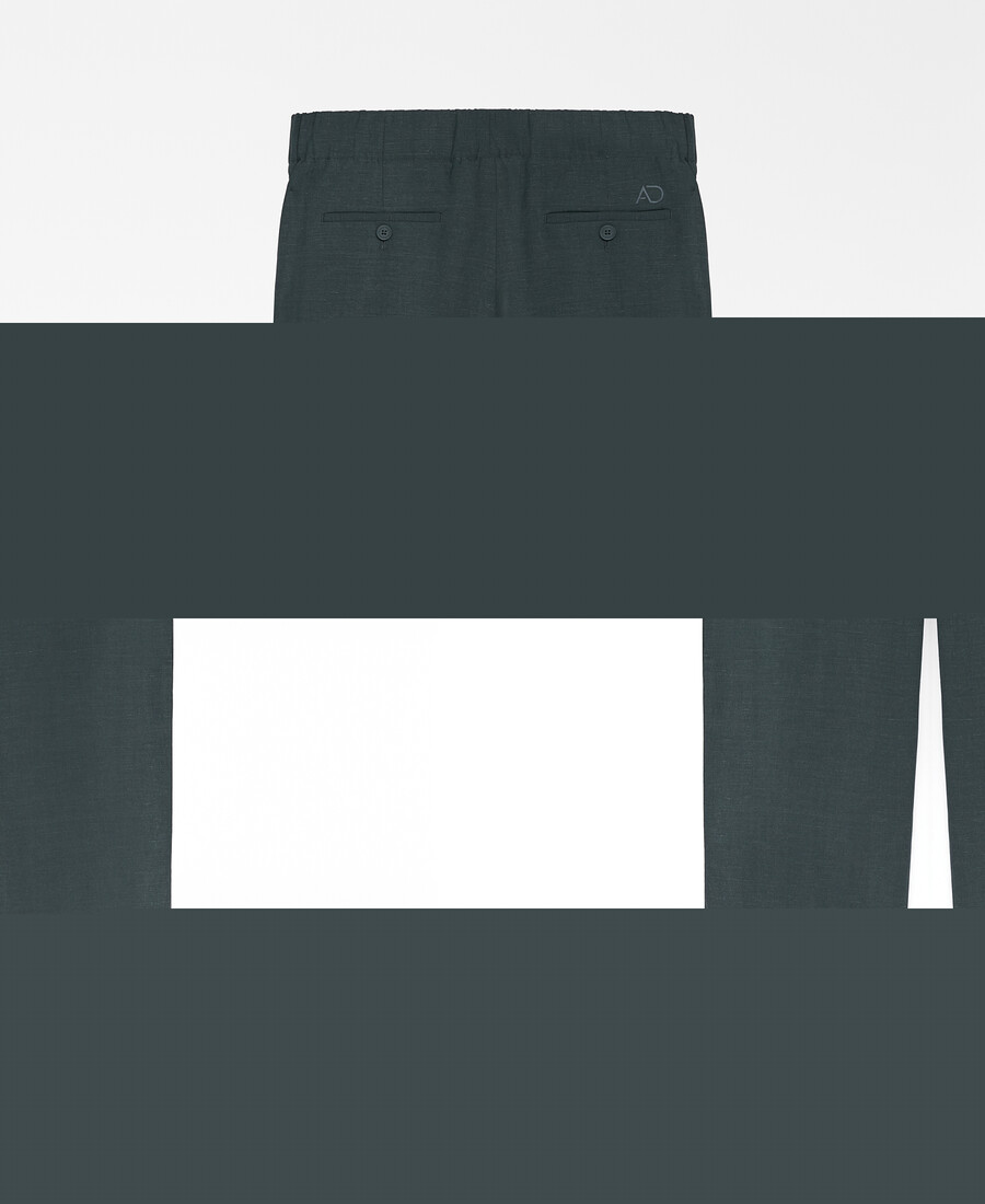 pantaloni uomo con pieghe dalla vestibilità rilassata