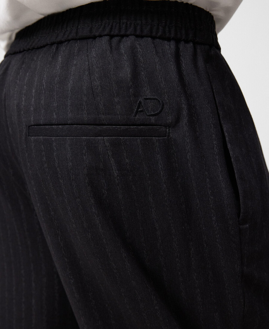 pantaloni dritti a righe da uomo