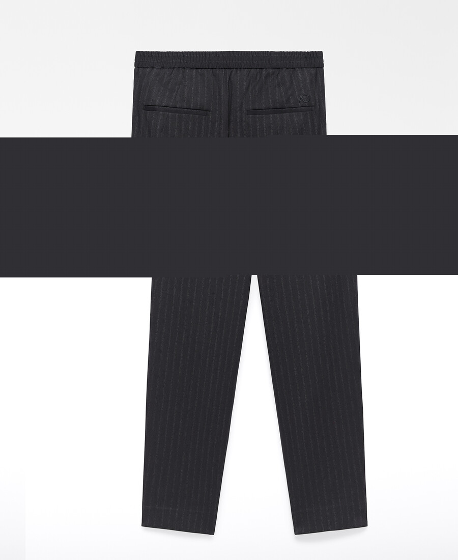 pantaloni dritti a righe da uomo