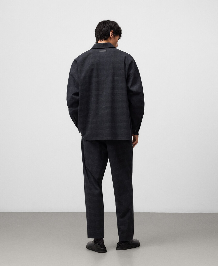 pantaloni a quadri dal taglio rilassato da uomo