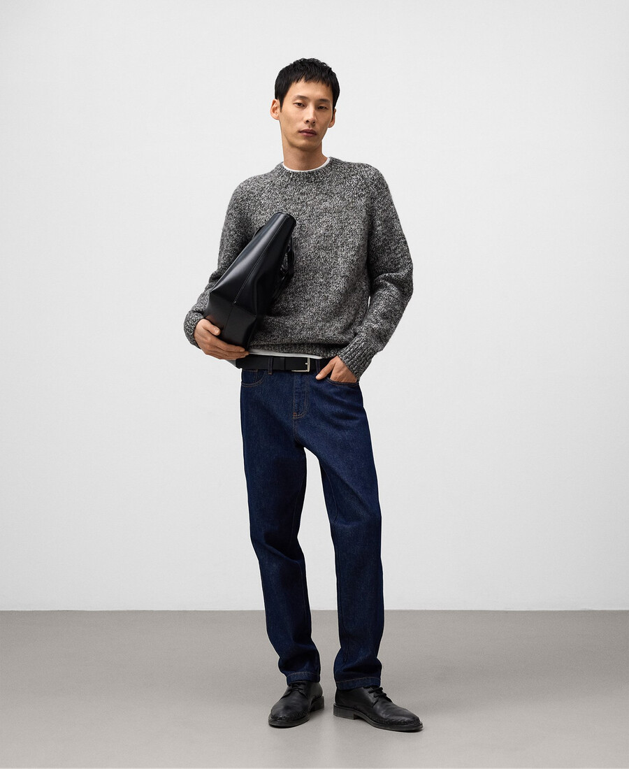 pantaloni in denim regular fit da uomo